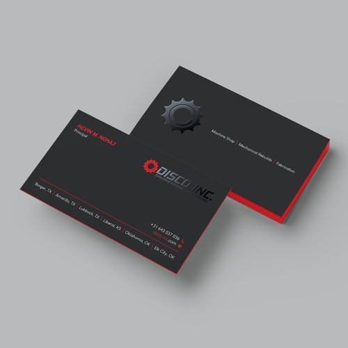 Business Card Design for Industrial Service Company Réalisé par Hasanssin