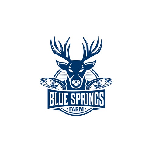 Logo for our Der hunting and bass fishing recreational farm Design by M.Siddique