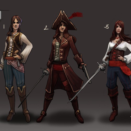 Design two concept art characters for Pirate Assault, a new strategy game for iPad/PC Design by Art Anger