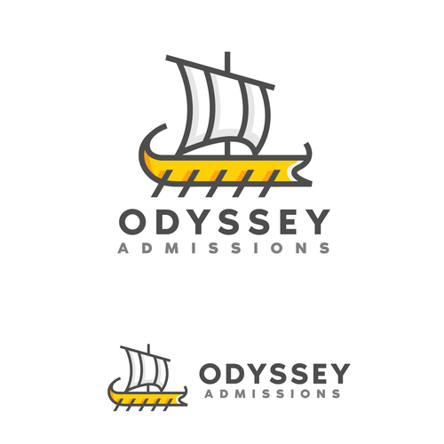 Modern visual of the "The Odyssey" (boat, Greek mythology, etc.) Réalisé par lostfortydesigns