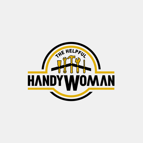 We need a design for our handywoman business that mixes masculine and feminine. Design by XarXi