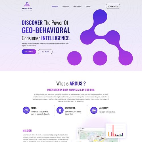 Proposta di design per un contest della categoria Design di sito web realizzata da FuturisticBug