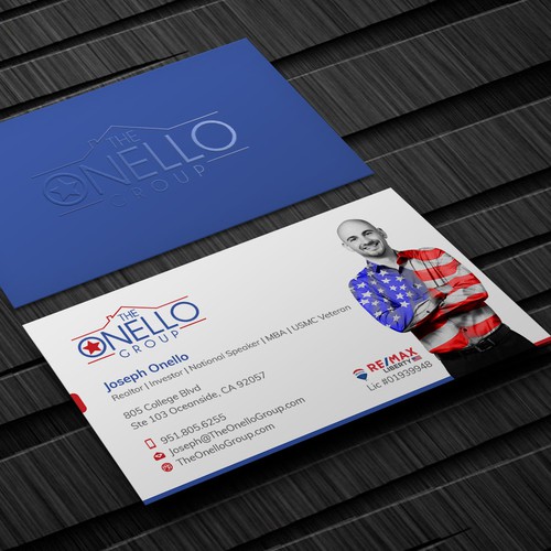 Military Real Estate Business Card Design by Xclusive16