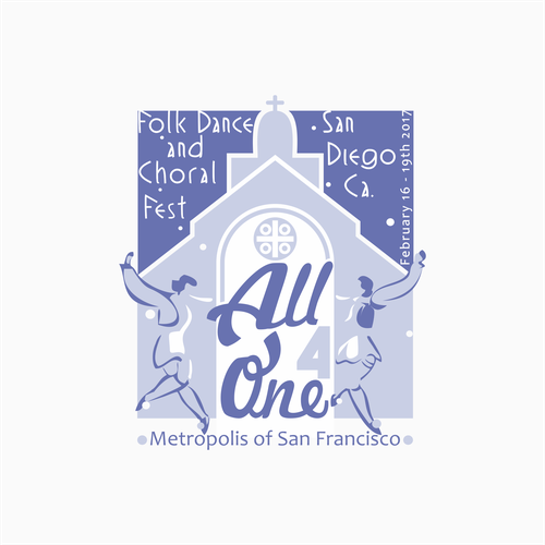 Greek Folk Dance and Choral Festival Annual Logo Design by bessstyle