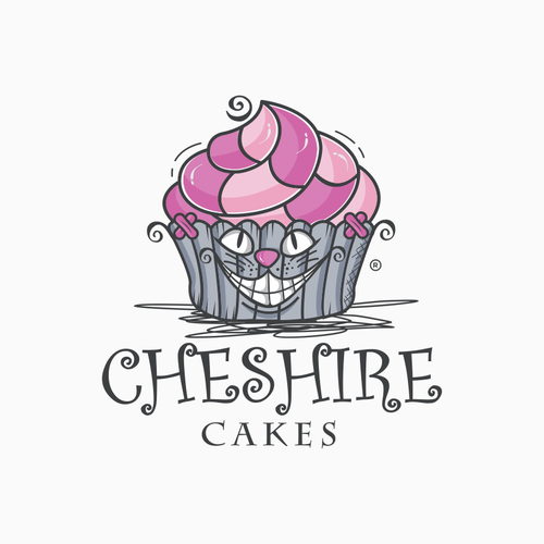 Logo for an Alice-In-Wonderland Inspired Bakery Design by S U R O :)