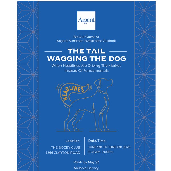Elegant Invitation Design for Summer Investment Event – ‘The Tail Wagging the Dog’ Concept