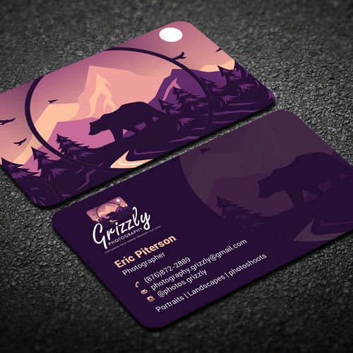 Unique business card design for Photography Business Design by CurveSky™ ☑️