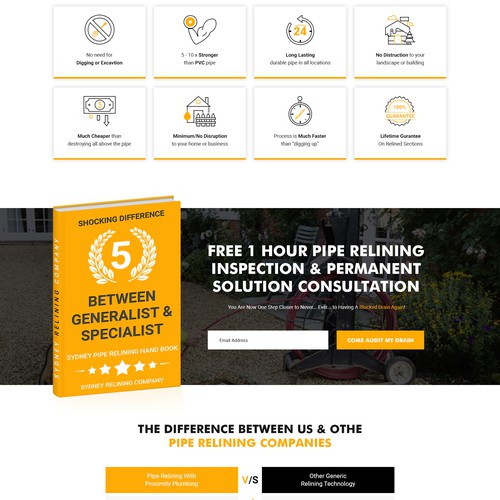 ⭐ SYDNEY PLUMBING COMPANY NEEDING FRESH NEW WEBSITE Design by ⭐️PixelnPixel⭐️