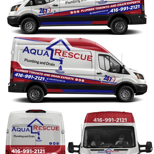 Aquarescue Van Wrap Design by Kiky Rizki