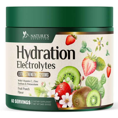Hydration Electrolytes Design Needed for Nature's Nutrition Design by UnderTheSea™