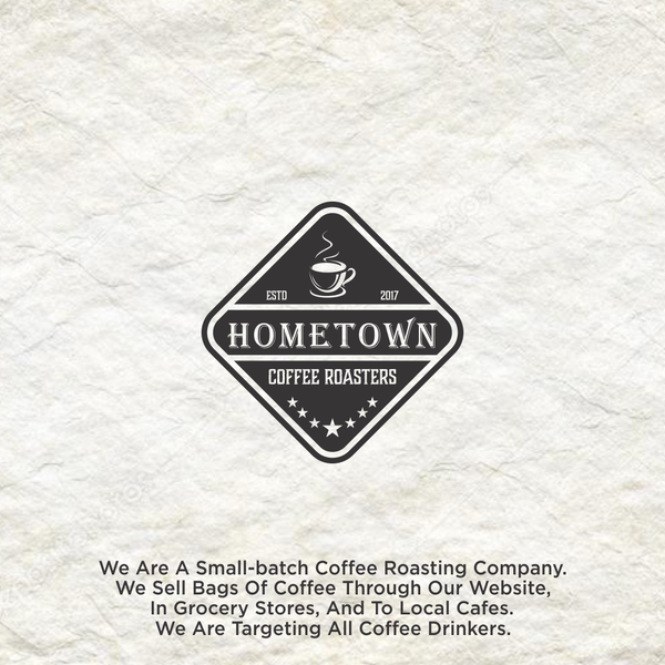 Design by mbh romo titled "Hometown Coffee Roasters"