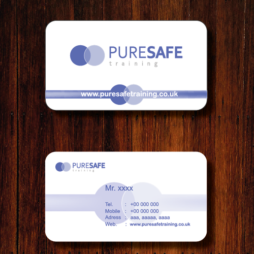 Create a professional business card for a training company | Business ...