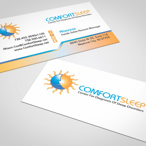 Comfort Sleep Business Card Business Card Contest 99designs