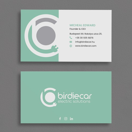 business card for company called birdie Design by moshiur008