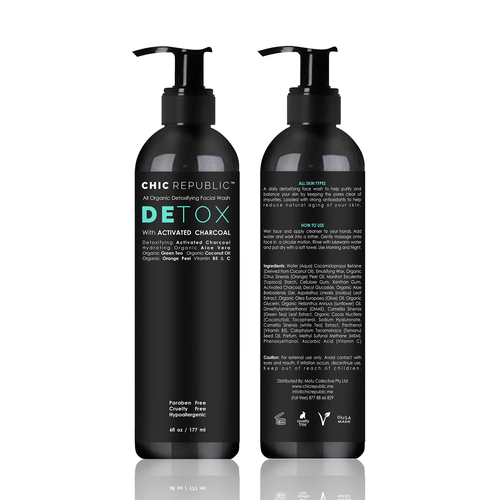 Cool Edgy Label for Face Wash Design by Haris3