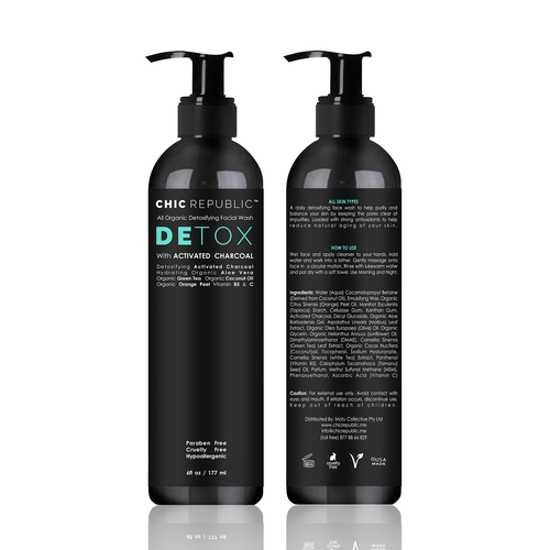 Cool Edgy Label for Face Wash Diseño de Haris3