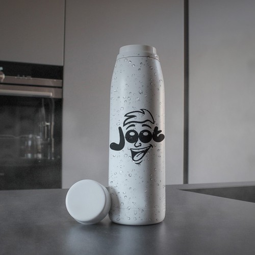 Cartoon face design for our water bottles Design by Creaby