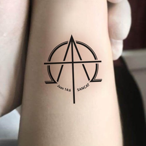 Design a minimalistic and modern religious tattoo concursos de