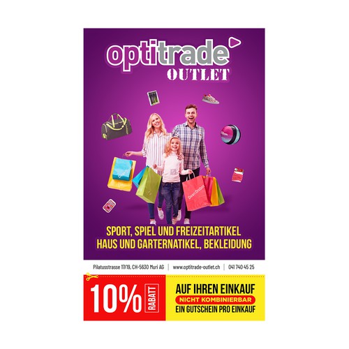 Unlock Your Creativity: Craft the Ultimate Print Ad for Optitrade Outlet Réalisé par vsardju