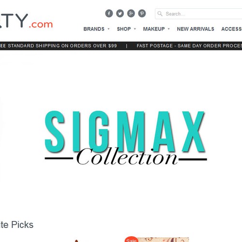 Create a banner for a product collection for the homepage Design by Y_Y