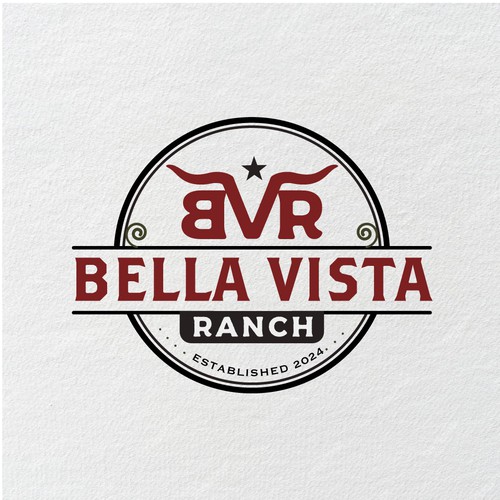 Western Logo design for Horse Ranch. Will be printed on hats shirts and used as a sponsor events Design by 'OUM'