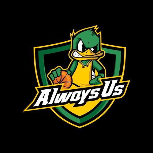 Basketball Logo for Always Us - Your Winning Logo Featured on Major Sports Network Design réalisé par indraDICLVX