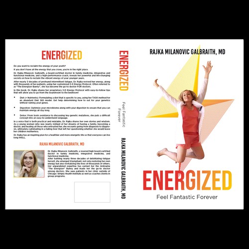 Design a New York Times Bestseller E-book and book cover for my book: Energized Design by MMQureshi
