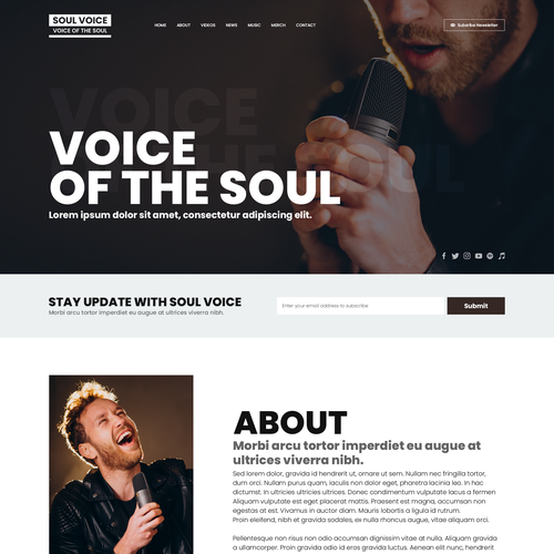 Design a website for artists of a London-based record label. Design by xandreanx.