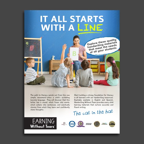 We need a powerful new design to visually represent our new product tagline Design by Rockyman