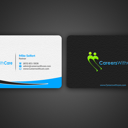 Hire Me business cards Design by Nuhan Enterprise IT