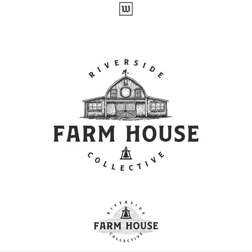 Design a mid-century modern, hipster logo for "Farm House Collective" retail & hospitality venue Design by willibertvs