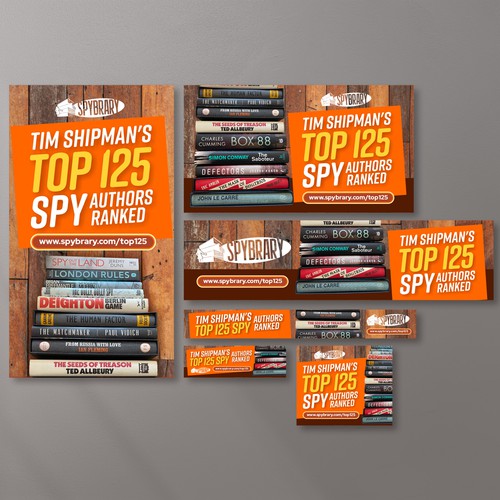 Design Ads for our top 125 book list for a major media site Design by Dzhafir