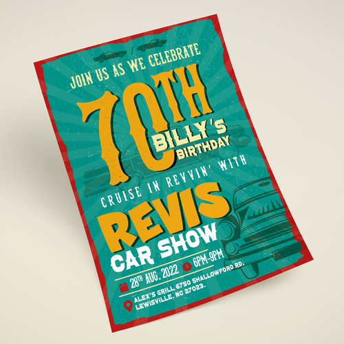 Car Show Flyer Design réalisé par Bennah