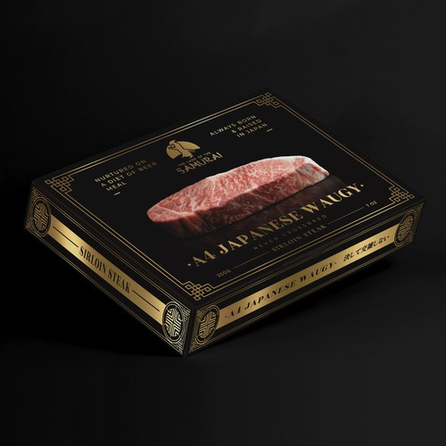 100% JAPANESE WAGYU STEAK Design by Kamilla Oblakova