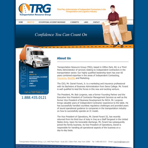 WEBSITE DESIGN / TEMPLATE - TRANSPORTATION RELATED COMPANY Design by DigilicaSL