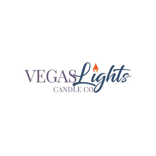 Design a modern fun logo for a candle company in Las Vegas Design by Kabelo Phofedi