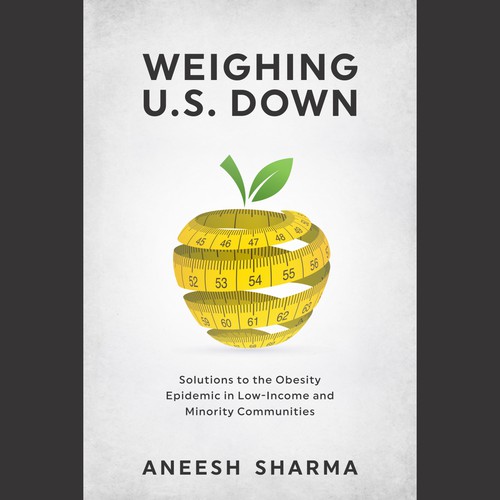 Book Cover: Non-fiction book on the obesity epidemic. Front, back, and spine - paperback & ebook. Design by kmohan