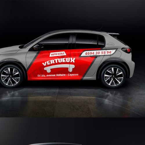 Simple Classy car design for a company that teach people how to drive Design by Bogi_Graphics