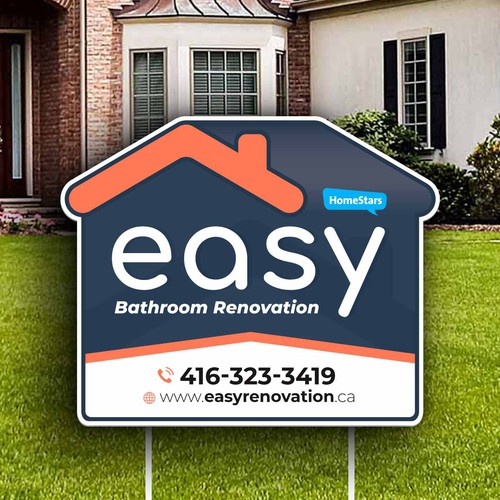 Easy Renovation Lawn Sign Design by icon89GraPhicDeSign