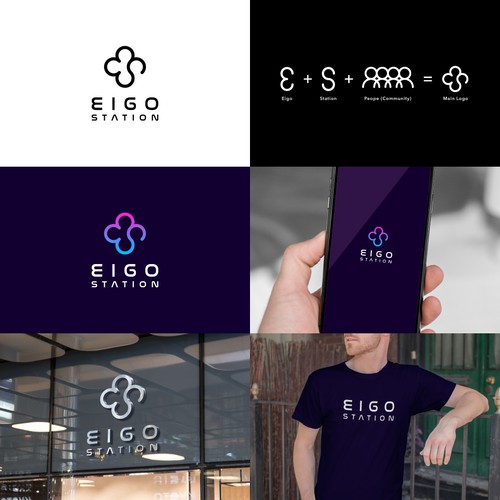 Gewinner des Wettbewerbs „英語コミュニティのお洒落でかっこいいロゴを作成ください！“ in der Kategorie Logo & Styleguide von D GFX