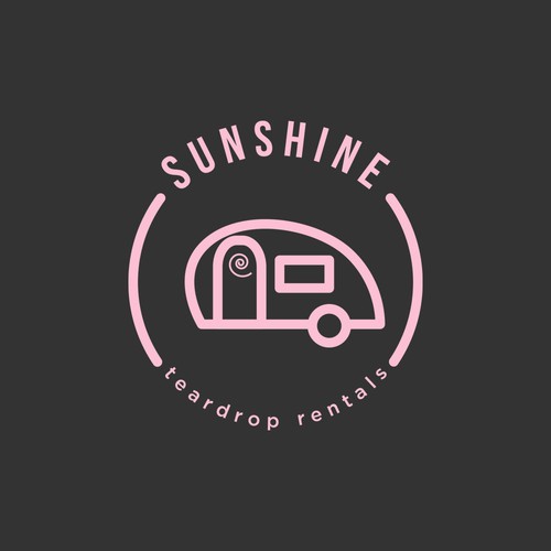 Design a "beachy" and feminine logo for a California travel trailer rental company. Design by daniboulware