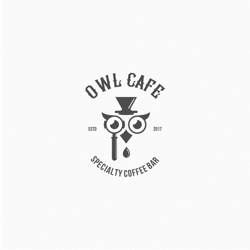 a new coffee shop logo design "owl cafe" Diseño de siasArt