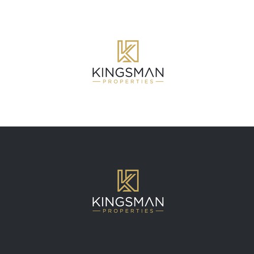 Kingsman Properties logo Design by ArtByShahnaz™