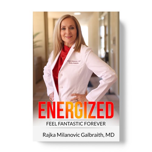 Design a New York Times Bestseller E-book and book cover for my book: Energized Design by TopHills