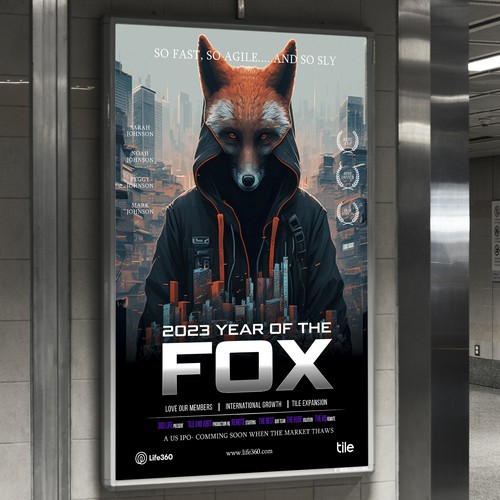 Life360 2023 Year of the Fox Poster Design by Sketch Media™