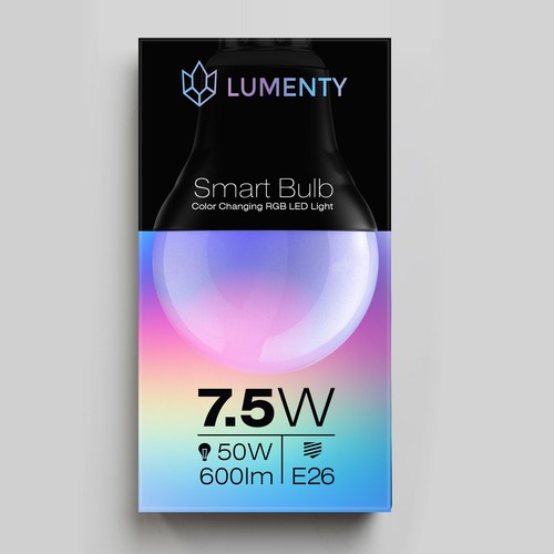 We need to create a sophisticated package for smart lamps. Design by Dimanist