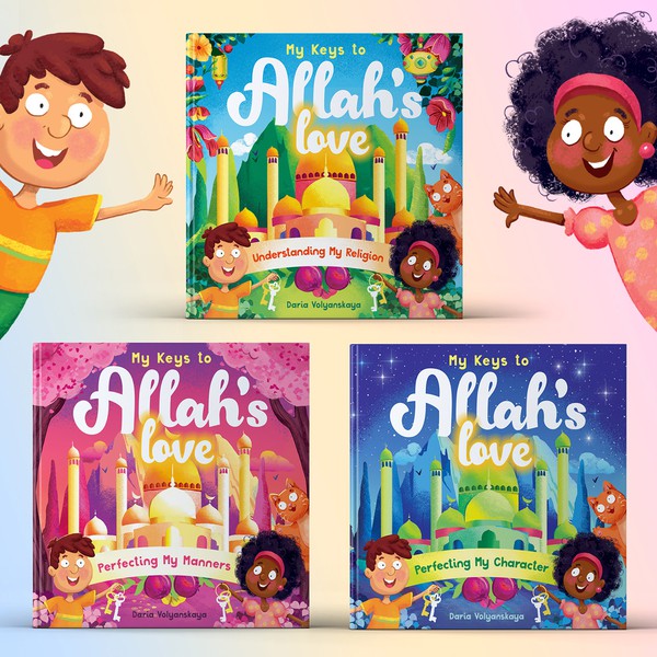 Design realizzato da Daria V. intitolato "Colorful Children's book about Islam"