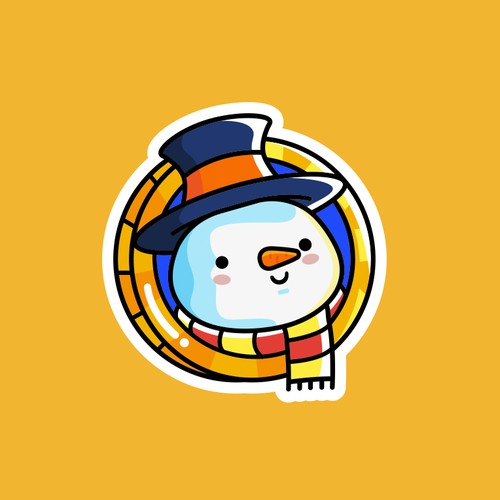 Logo and Brand Identity with a Snowman for a new digital currency Design by Miniverso