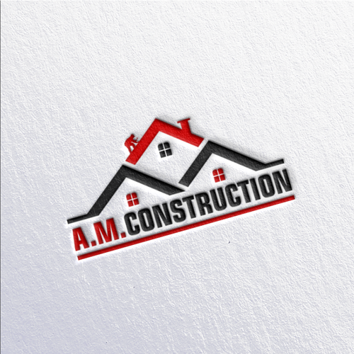 Next level Construction Logo for Home Improvement business "A.M. Construction" Design by Diaveo