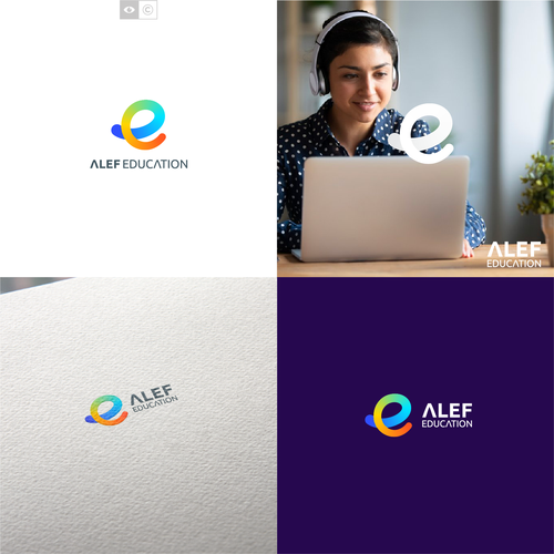Alef Education Logo Diseño de enfanterrible